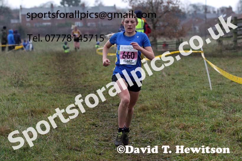 Senior women, 2021 North Eastern Cross Country Championships, Sedgefield. Photo: David T. Hewitson/Sports for All Pics
